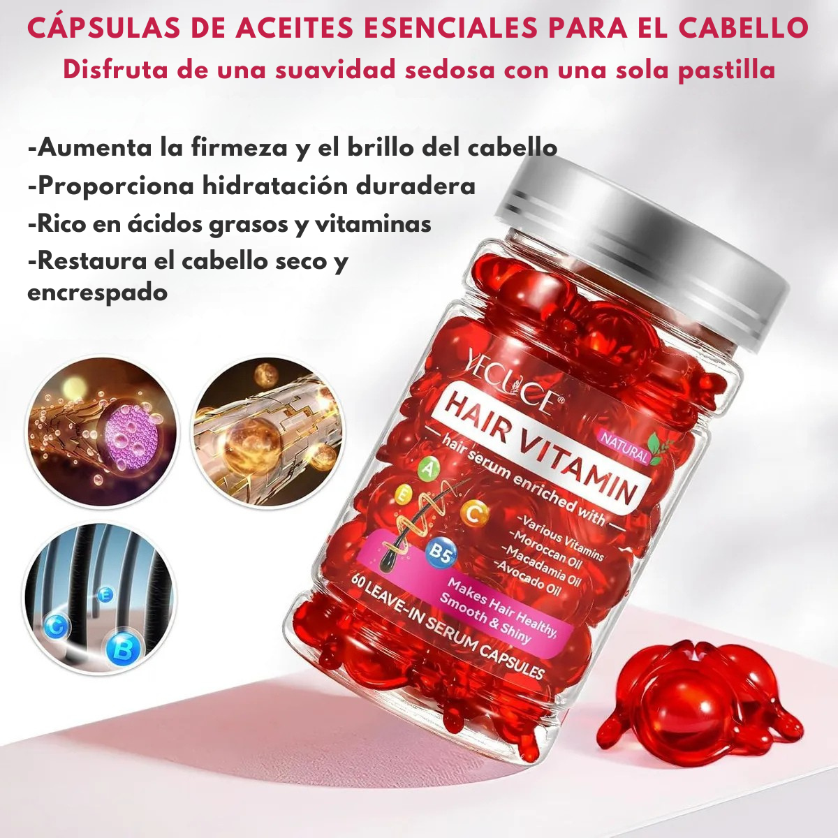 Hair Vitamin - Cápsulas nutritivas (FORMULA MEJORADA)